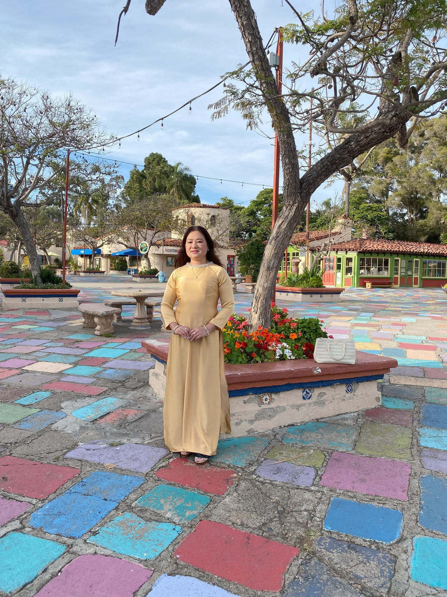 1. Ao Dai tron dinh co