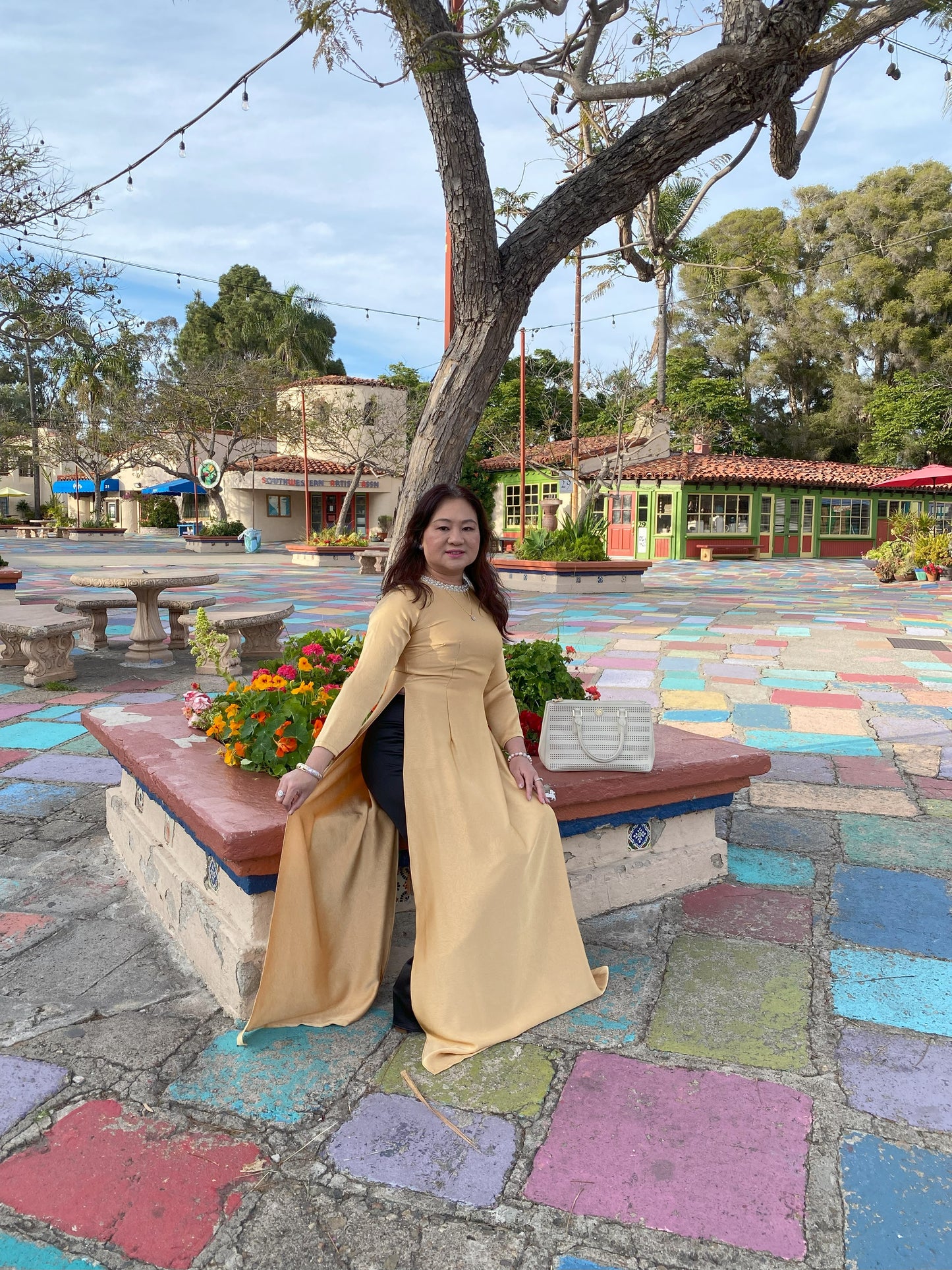 1. Ao Dai tron dinh co