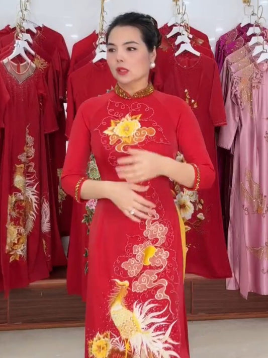 2. Ao co dau, ba sui, du tiec cuoi hoi.