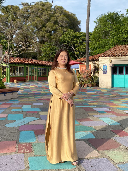 1. Ao Dai tron dinh co