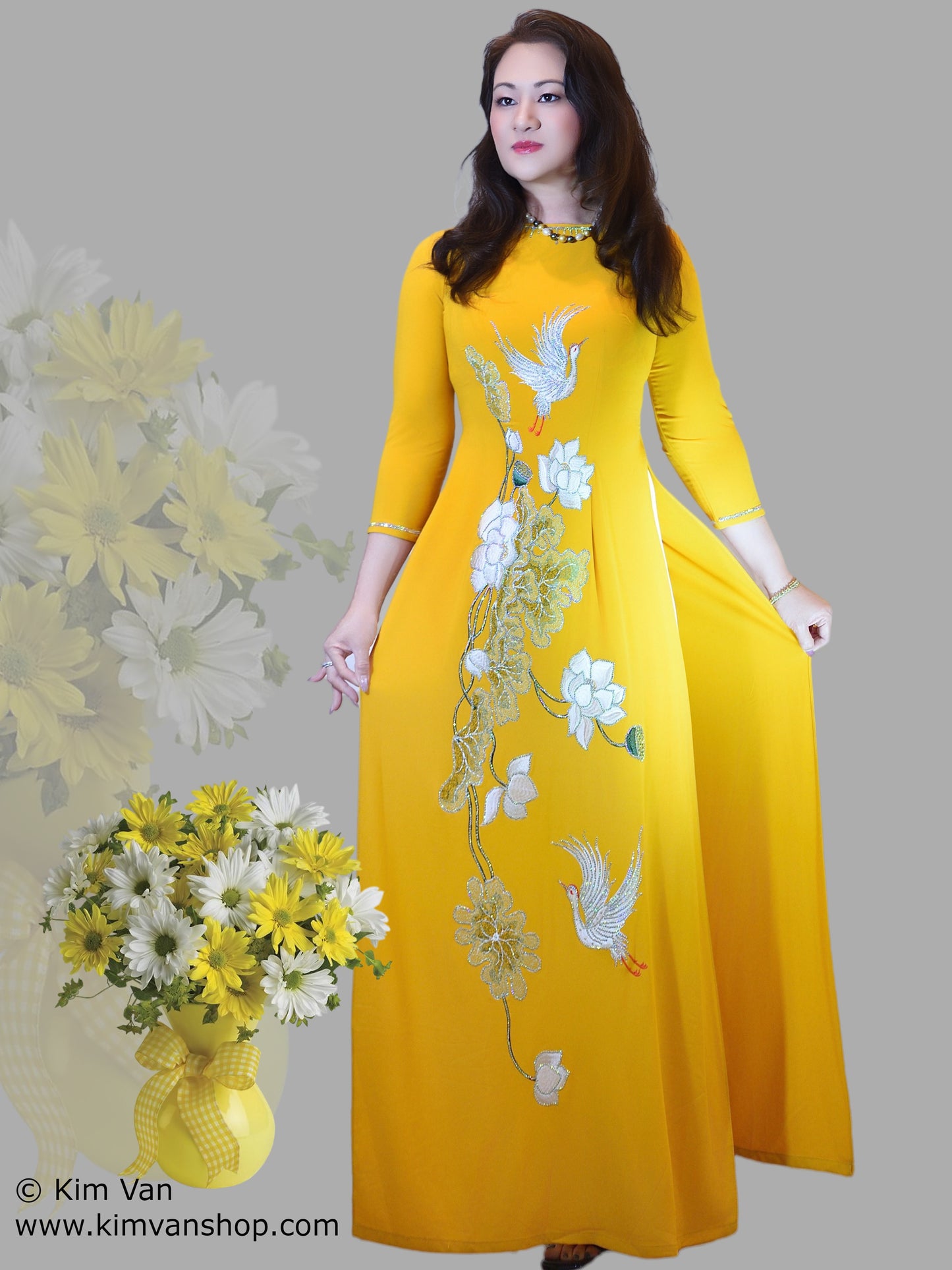 LT-TD2: Ao Dai lua Tuyet, theu dinh