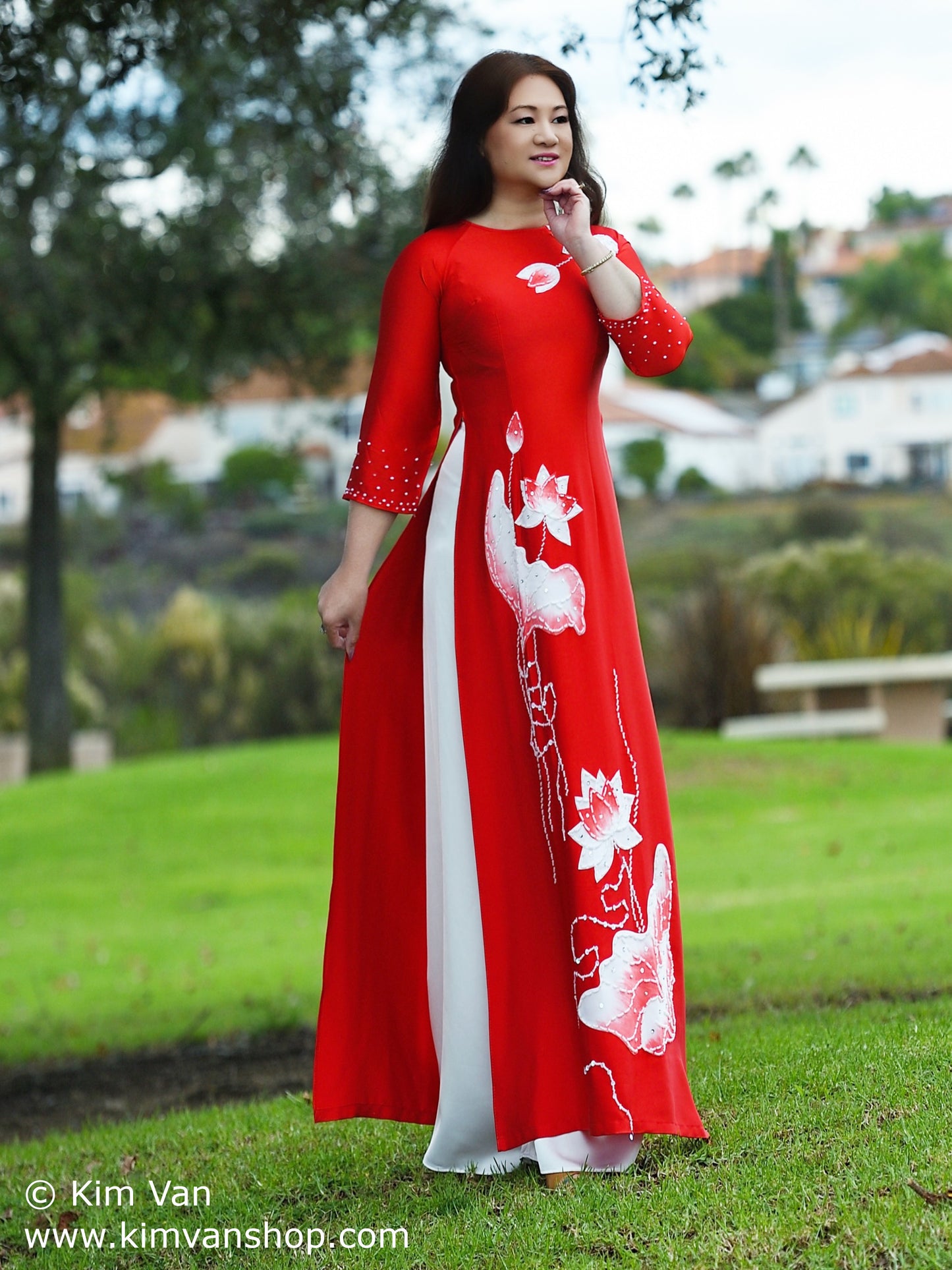 SD-1: Ao Dai vai cao cap, thiet ke