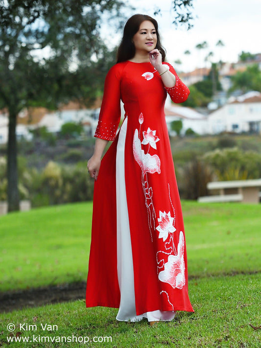 SD-1: Ao Dai vai cao cap, thiet ke
